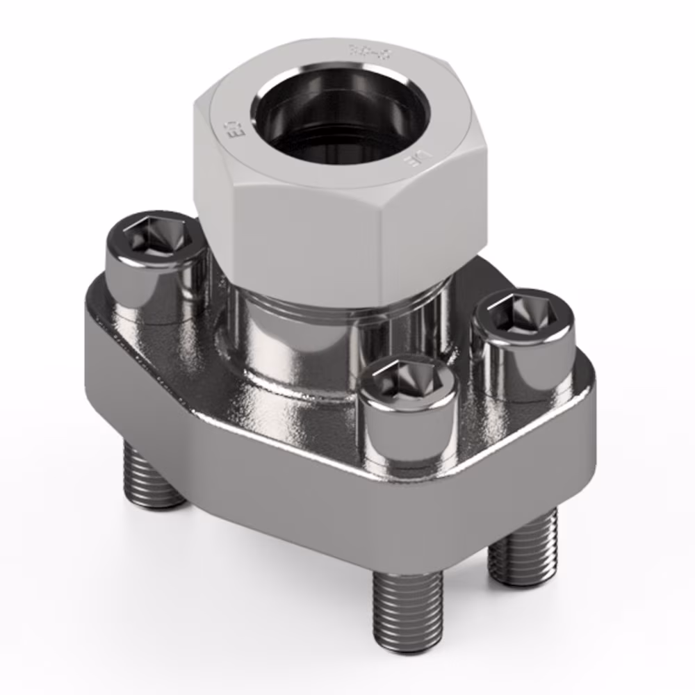 ISO 6162-1/2 SAE Full Flanges for Threaded and Cutting Ring Connections